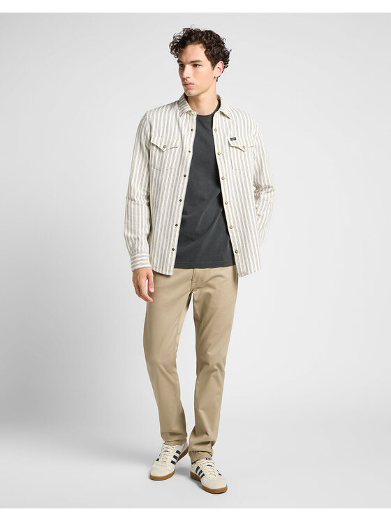 Lee Lee Pantaloni di tessuto DAREN Beige Regular Fit