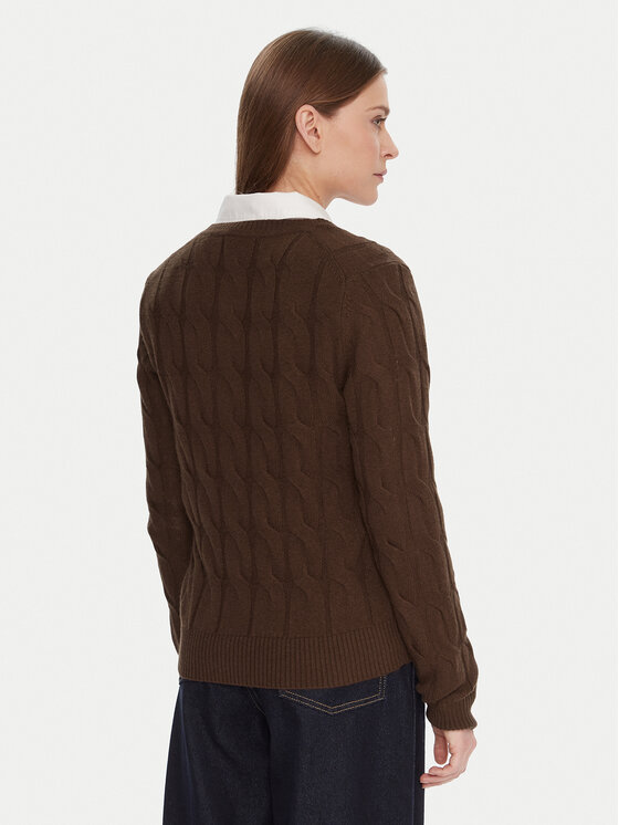 Tommy Hilfiger Tommy Hilfiger Cardigan WW0WW47463 Marrone Regular Fit