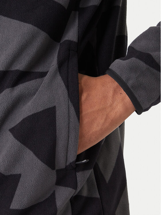 adidas adidas Felpa di pile Terrex Multi Printed JY4814 Nero Regular Fit