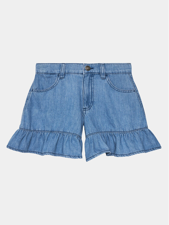 United Colors Of Benetton United Colors Of Benetton Pantaloncini di jeans 4AD6C902L Blu Wide Leg