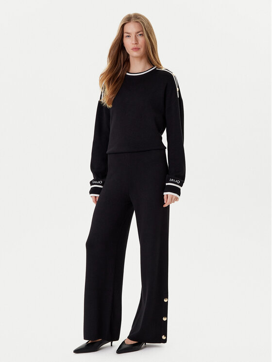 Liu Jo Liu Jo Pulover TF5230 MS59L Negru Regular Fit