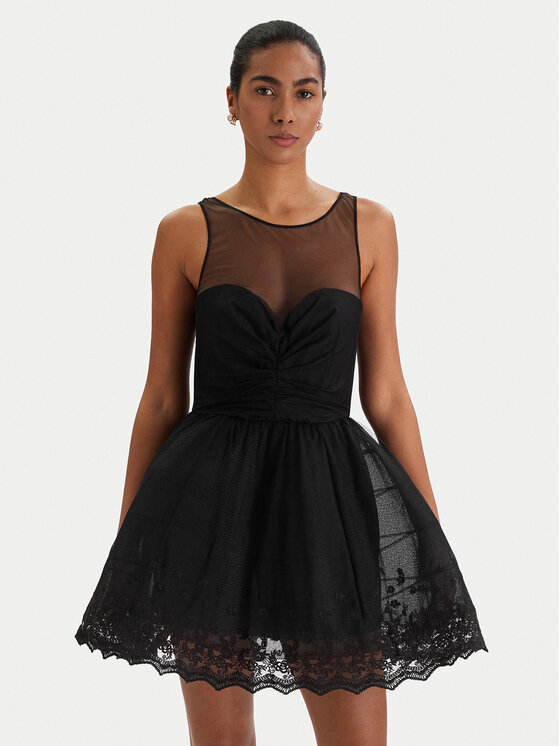 Bardot Bardot Koktejlové šaty Hilda 60223DB Černá Slim Fit