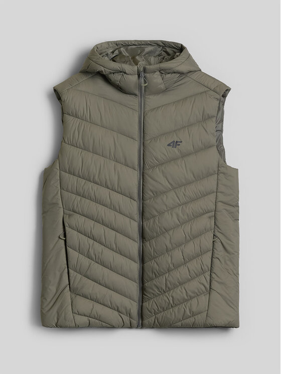 4F 4F Kamizelka BASIC+ Khaki Regular Fit