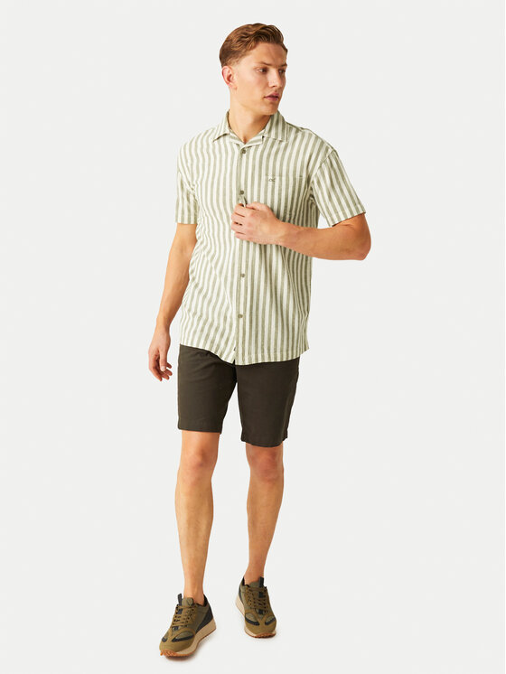 Regatta Regatta Koszula ShoreBay RMS180 Zielony Regular Fit