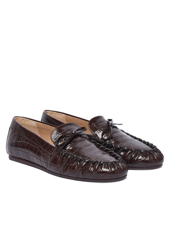 Stuart Weitzman Stuart Weitzman Mokaszin Britt Bow SM416 Sötétbarna
