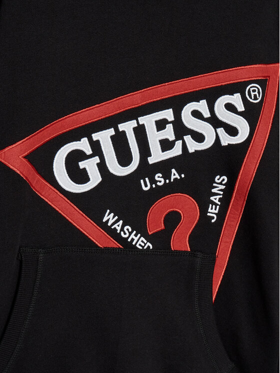 Guess Guess Džemperis N2YQ09 KAD70 Juoda Oversize