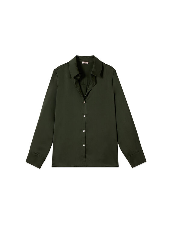 Oltre Oltre Koszula 5374R603185N035 Zielony Regular Fit