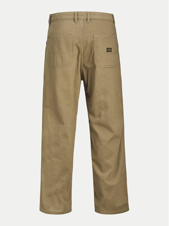 Jack & Jones Junior Jack & Jones Junior Spodnie materiałowe Alex 12262926 Brązowy Loose Fit