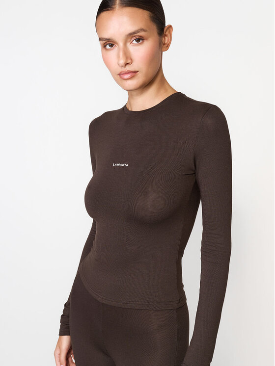 La Mania La Mania Halenka GIN Hnědá Basic Fit