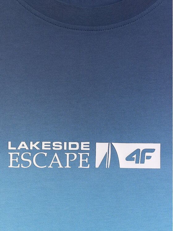 4F 4F T-Shirt LAKESIDE ESCAPE Granatowy Regular Fit
