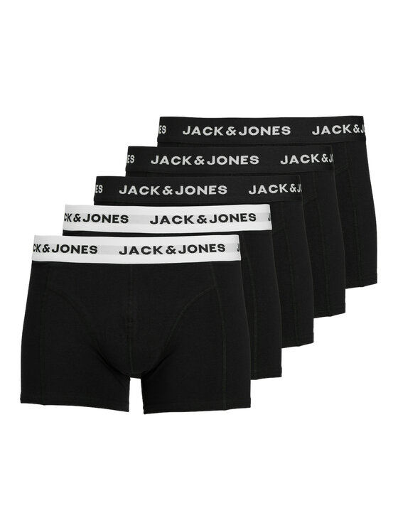Férfi 5 darab boxer Jack&Jones, Méret: XXL, Fekete, 12254366
