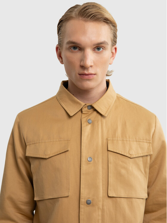 BIG STAR BIG STAR Kurtka przejściowa PLATOS Brązowy Basic Fit