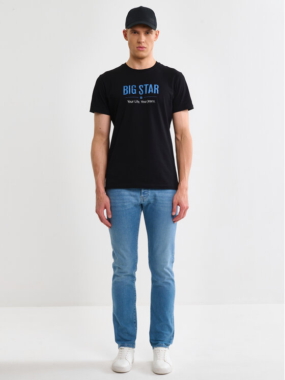 BIG STAR BIG STAR T-Shirt BRUNO Czarny Basic Fit