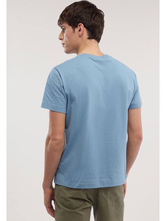 Trussardi Trussardi T-Shirt G0278300125N024 Turkusowy Regular Fit