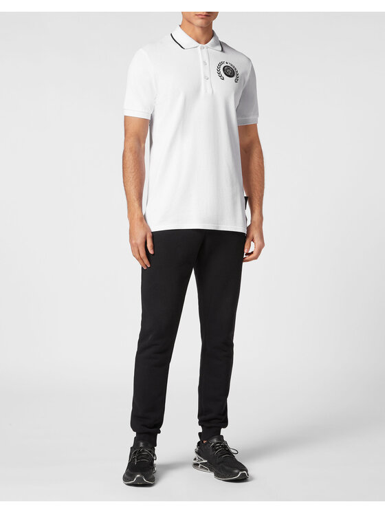Plein Sport Plein Sport Polo 13031 Biały Slim Fit