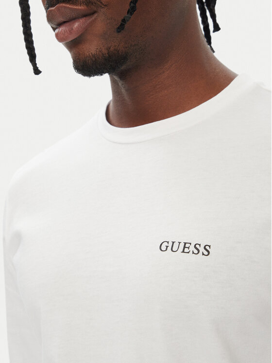 Guess Guess Souprava triček s dlouhým rukávem U6BG04 K5370 Bílá Regular Fit