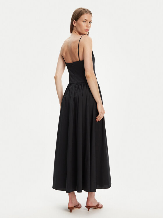 STAUD STAUD Rochie de vară Dena R24S2109PO Negru Slim Fit