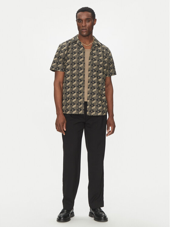 HUGO HUGO Koszula Ellino 50539705 Czarny Relaxed Fit