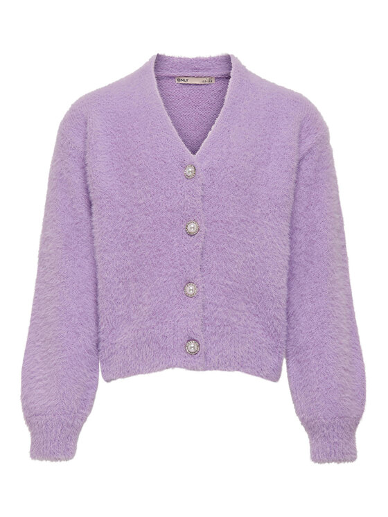 Kids ONLY Kids ONLY Kardigan 15306451 Ljubičasta Regular Fit