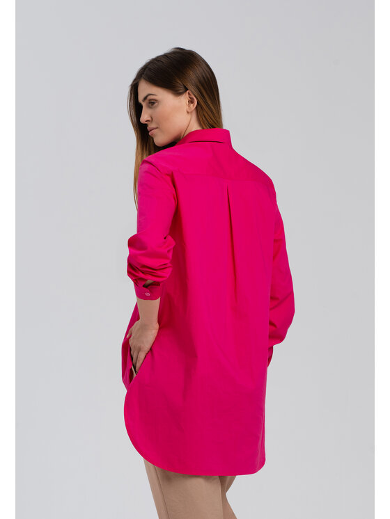 Look Made With Love Look Made With Love Koszula Havana Look 141 pink Różowy Over Fit