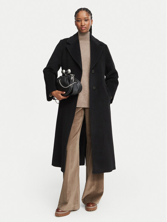 Weekend Max Mara Weekend Max Mara Wollmantel Bronte 2625016112 Schwarz Regular Fit