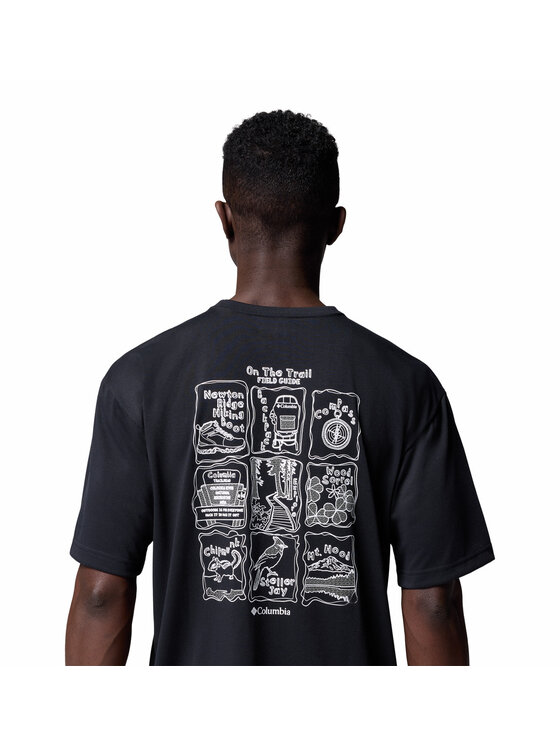 Columbia Columbia T-shirt Columbia Cedar Trail Back Graphic Tee Nero Regular Fit