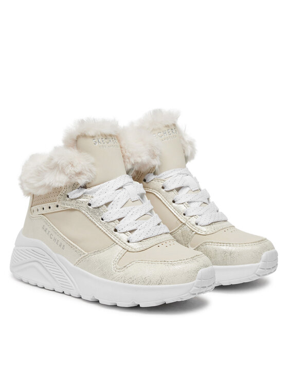 Skechers Skechers Čizme Uno Lite - Comfurt Collar 310396L/NAT Écru