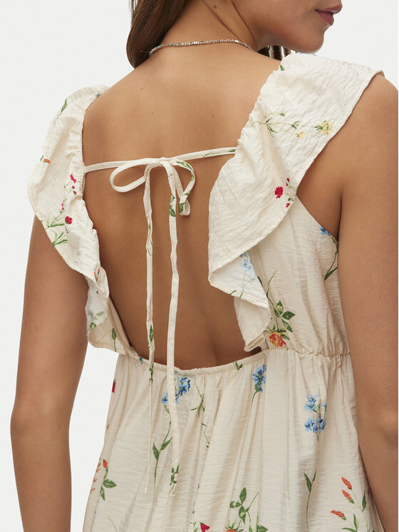Vero Moda Vero Moda Лятна рокля Josie 10324125 Бежов Regular Fit