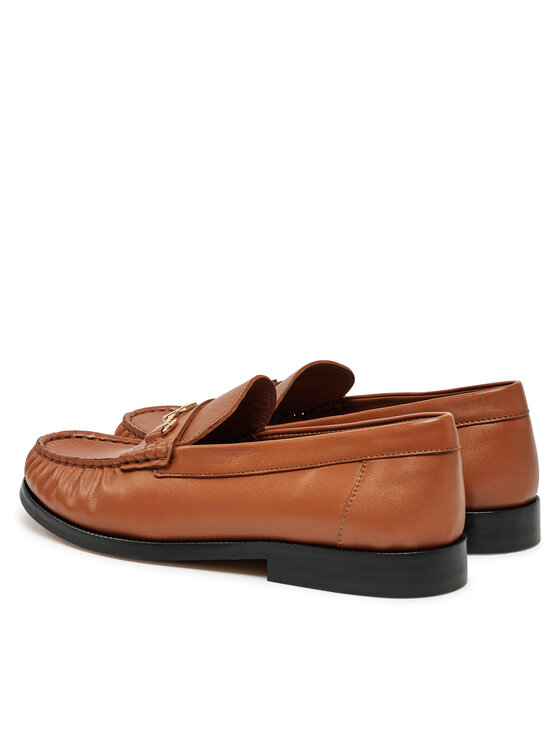 Tommy Hilfiger Tommy Hilfiger Мокасини Soft Leather Horsebit Loafer FW0FW08414 Оранжевий