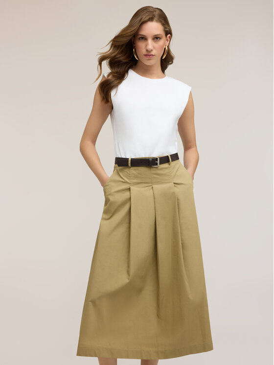Motivi Motivi Vestito da giorno 702GQ003712N0S1 Crema A-Line Fit