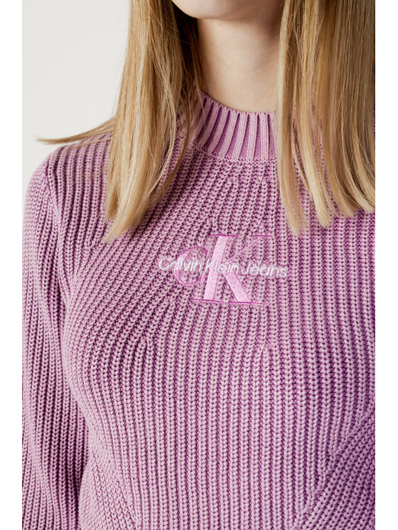 Calvin Klein Jeans Calvin Klein Jeans Maglione WASHED MONOLOGO SWEA Viola To Fit