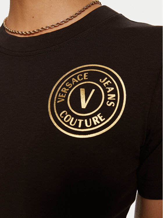 Versace Jeans Couture Versace Jeans Couture Vsakodnevna obleka 77HAOT00 Črna Regular Fit