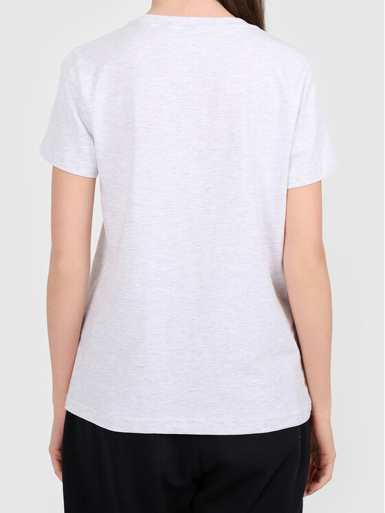 4F 4F T-Shirt 4FWMM00TTSHF3308-27M Szary jasny Active Fit