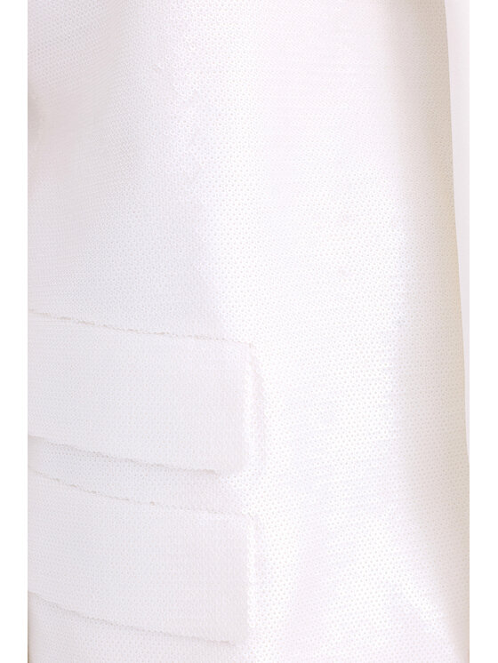 Epuzer Epuzer Marynarka Sequin blazer Biały Standard Fit