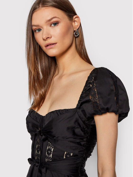 For Love & Lemons For Love & Lemons Koktel haljina Chantalle CD2389 Crna Regular Fit