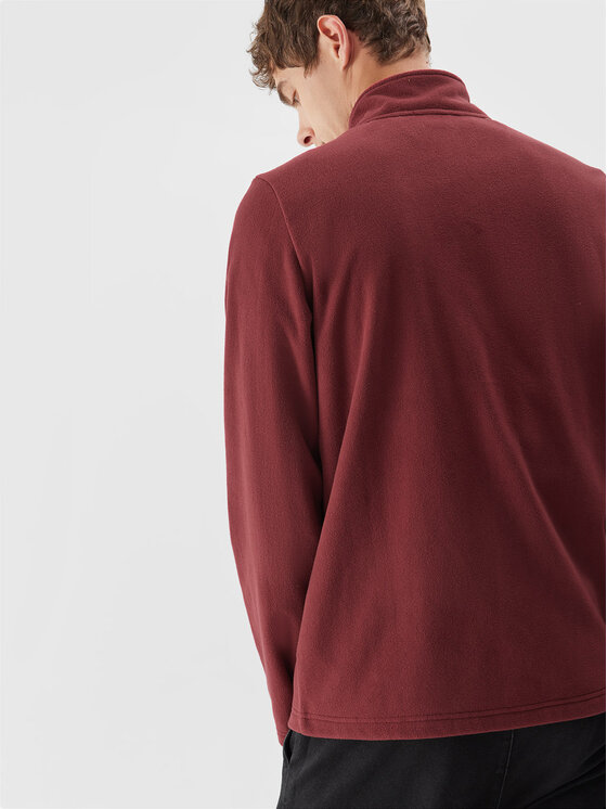 4F 4F Flis 4FAW23TFLEM123 Bordo rdeča Regular Fit