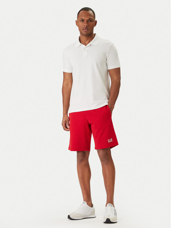 EA7 Emporio Armani EA7 Emporio Armani Športové kraťasy 8NPS65 PJVRZ U5072 Červená Regular Fit