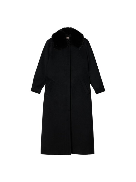 Oltre Oltre Cappotto 0002J000153N033 Nero Baggy Fit