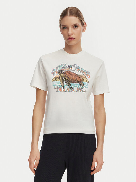 Billabong Billabong T-krekls On Vacay EBJZT00468 Balts Regular Fit