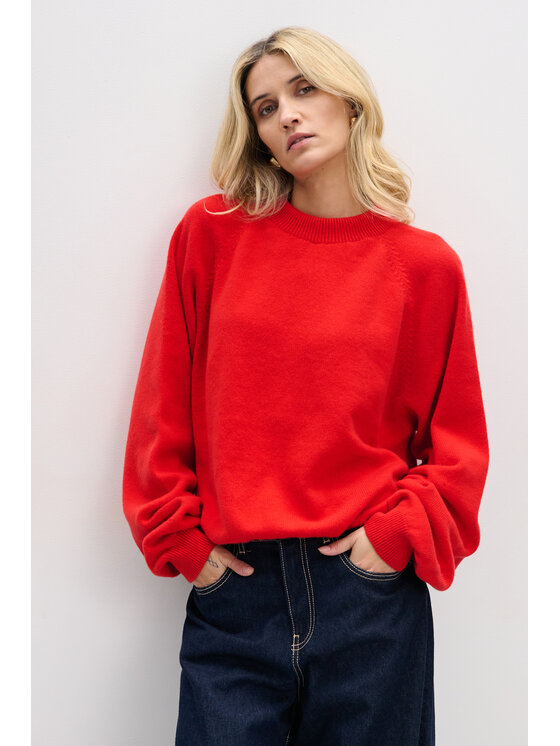 Fobya Damski Fobya Sweter, rozmiar XS/S Czerwony, F2082