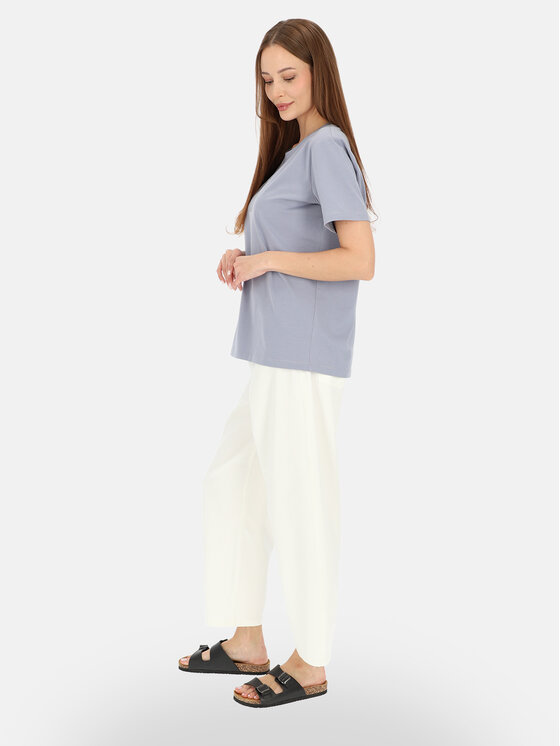 Potis & Verso Potis & Verso T-Shirt Roxa Niebieski jasny Regular Fit