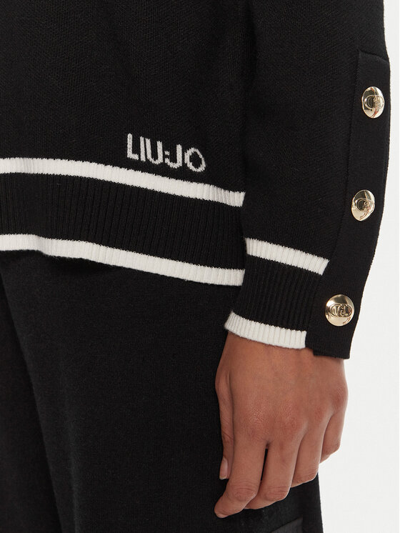 Liu Jo Sport Liu Jo Sport Džemper TF5229 MS59L Crna Regular Fit