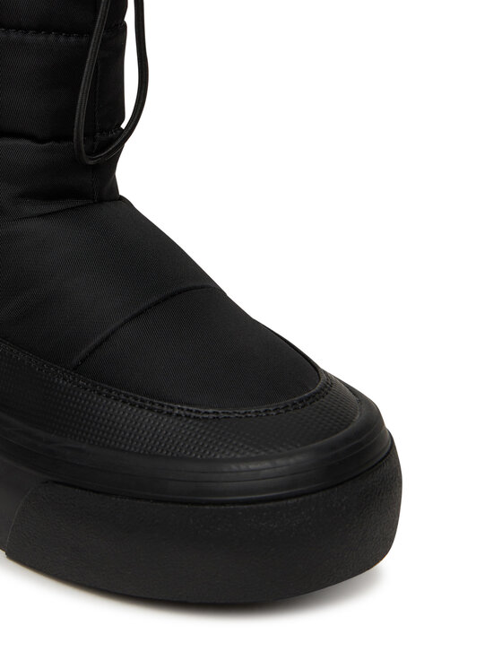 Calvin Klein Calvin Klein Cizme de zăpadă Vulc Flatf Snowboot Nylon Mix Mg YW0YW01977 Negru