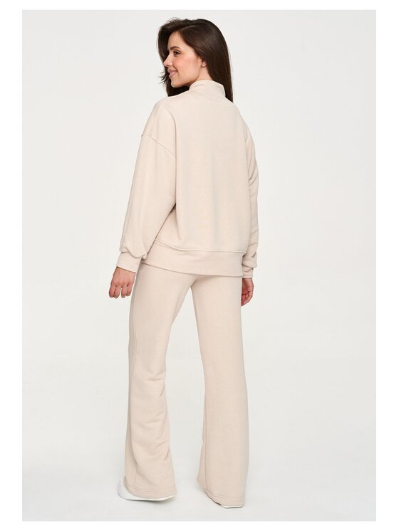 Makadamia Makadamia Dres M949 Beżowy Loose Fit