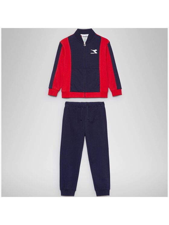 Diadora Diadora Komplet dresowy DIADORA JB.TRACKSUIT FZ HOOPLA Granatowy Regular Fit