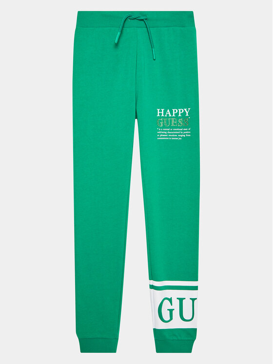 Guess Guess Jogginghose J3YQ11 KA6R4 Grün Regular Fit