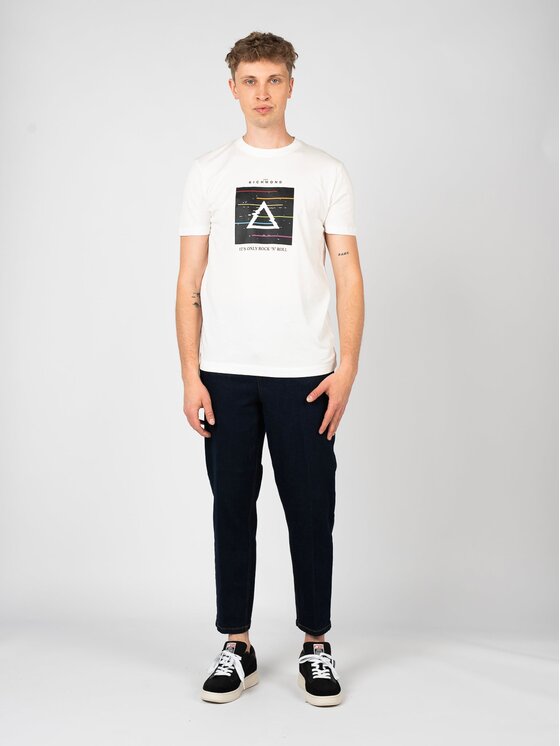 John Richmond John Richmond T-Shirt HMP25025TS Bílá Regular Fit