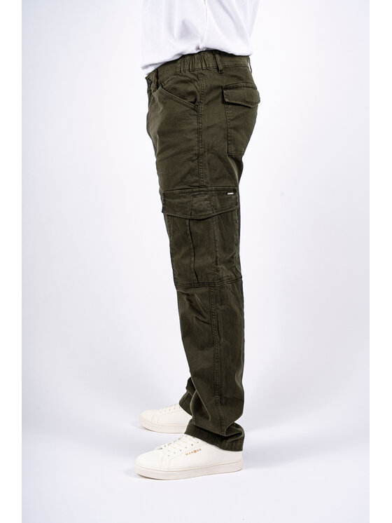 Marcus Marcus Pantaloni di tessuto Jeremy Cargo Verde Regular Fit