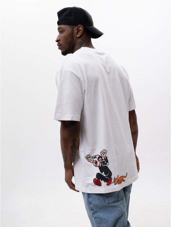 Smerfy Smerfy T-Shirt 131800 Biały Oversize