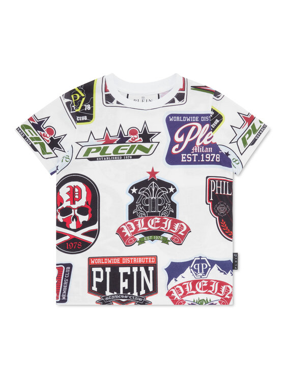 PHILIPP PLEIN PHILIPP PLEIN T-Shirt 19741 Biały Regular Fit